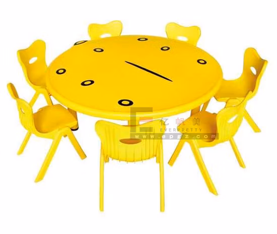 Colorful Children School Furniture Plastic Kids Round Table