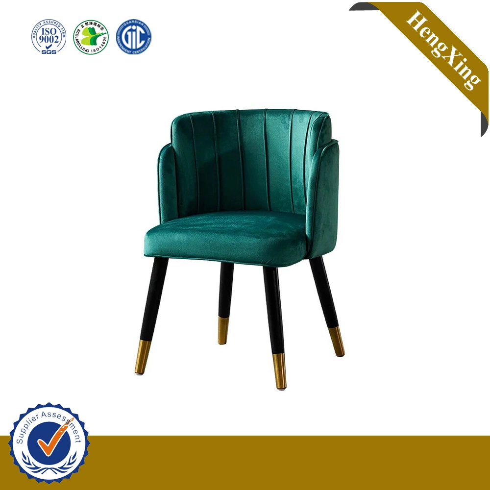 Modern Green Color Velvet Fabric Nordic Design Home Furniture Sofa Chairs Office Dining Lounge Chair