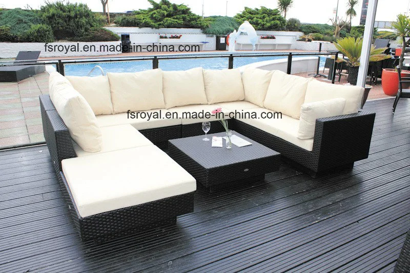 Modern Garden Furniture Sofa Patio Rattan Outdoor Lounge Set Hotel Home Corner Sofa Pool Side Leisure Dining Chairs