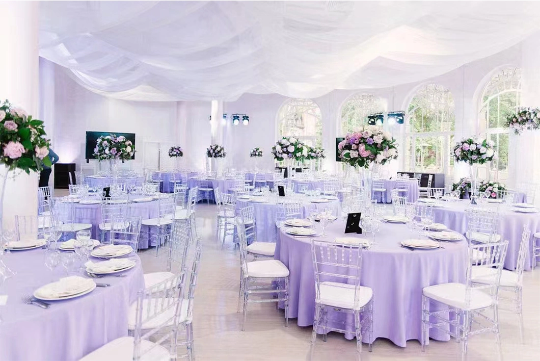 Plastic Clear Banquet Ghost Acrylic Transparent Chiavari Wedding Chairs for Events Wedding Party