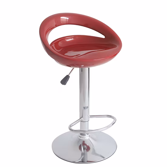 팩토리 아울렛 아침 식사 철 금속 회전 높은 뒤 플라스틱 패딩 주방 카운터 테이블 바 의자 바 의자 의자